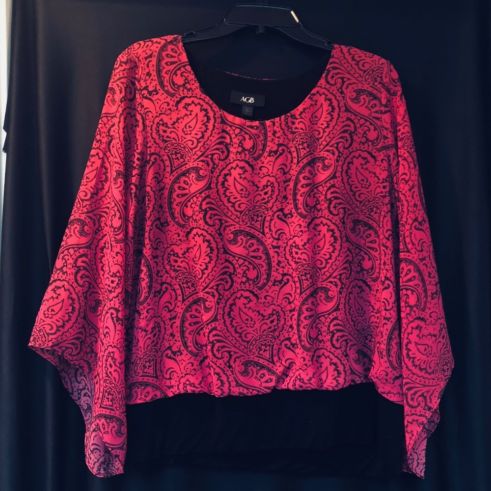 AGB 3/4 Sleeve Dolmen Top